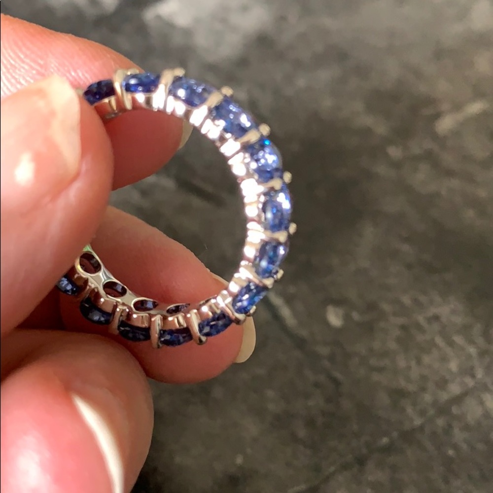 Tanzanite and sterling silver ring - Picture 3 of 4